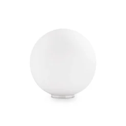 Ideal Lux Tischleuchte Mapa, Ø 30 cm, Opalglas, Kugel, E27