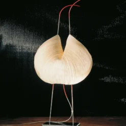 Ingo Maurer LED-Tischleuchte Poul Poul, beige, Höhe 70 cm