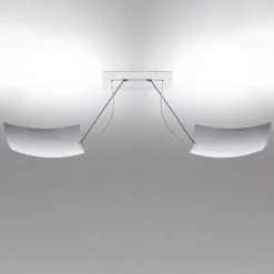 Ingo Maurer 2x18x18 LED-Deckenleuchte, 2-flammig