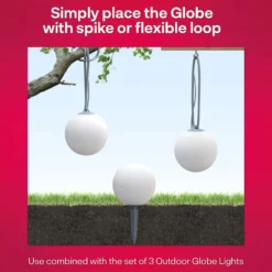 Innr Smart Outdoor Globe Colour LED-Kugel, Zusatz