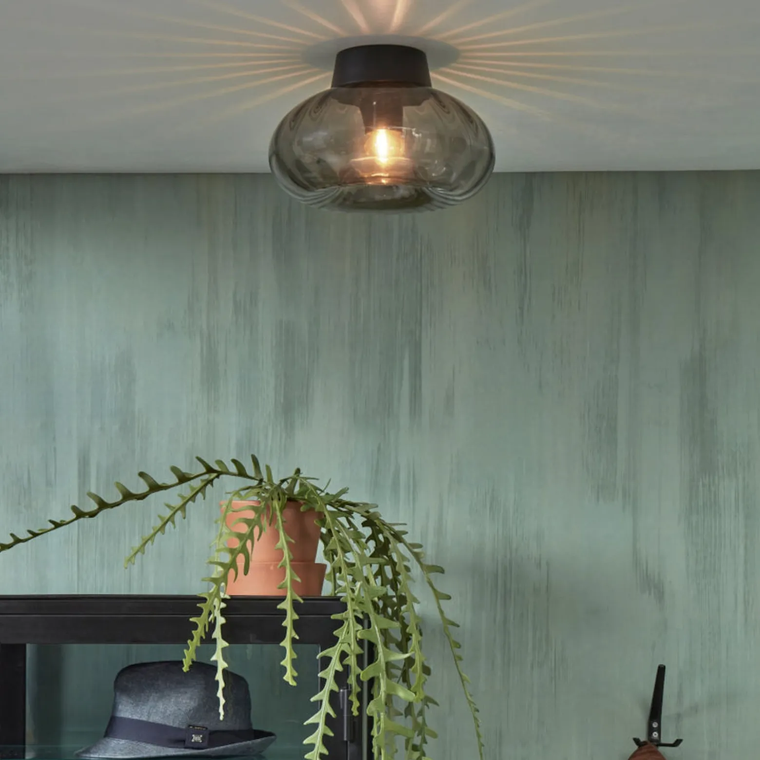 IT'S ABOUT ROMI Brussels Deckenlampe schwarz/rauch