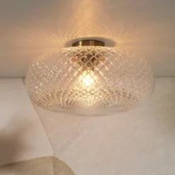 IT'S ABOUT ROMI Deckenleuchte Venice, klar, Glas, 44 cm, E27