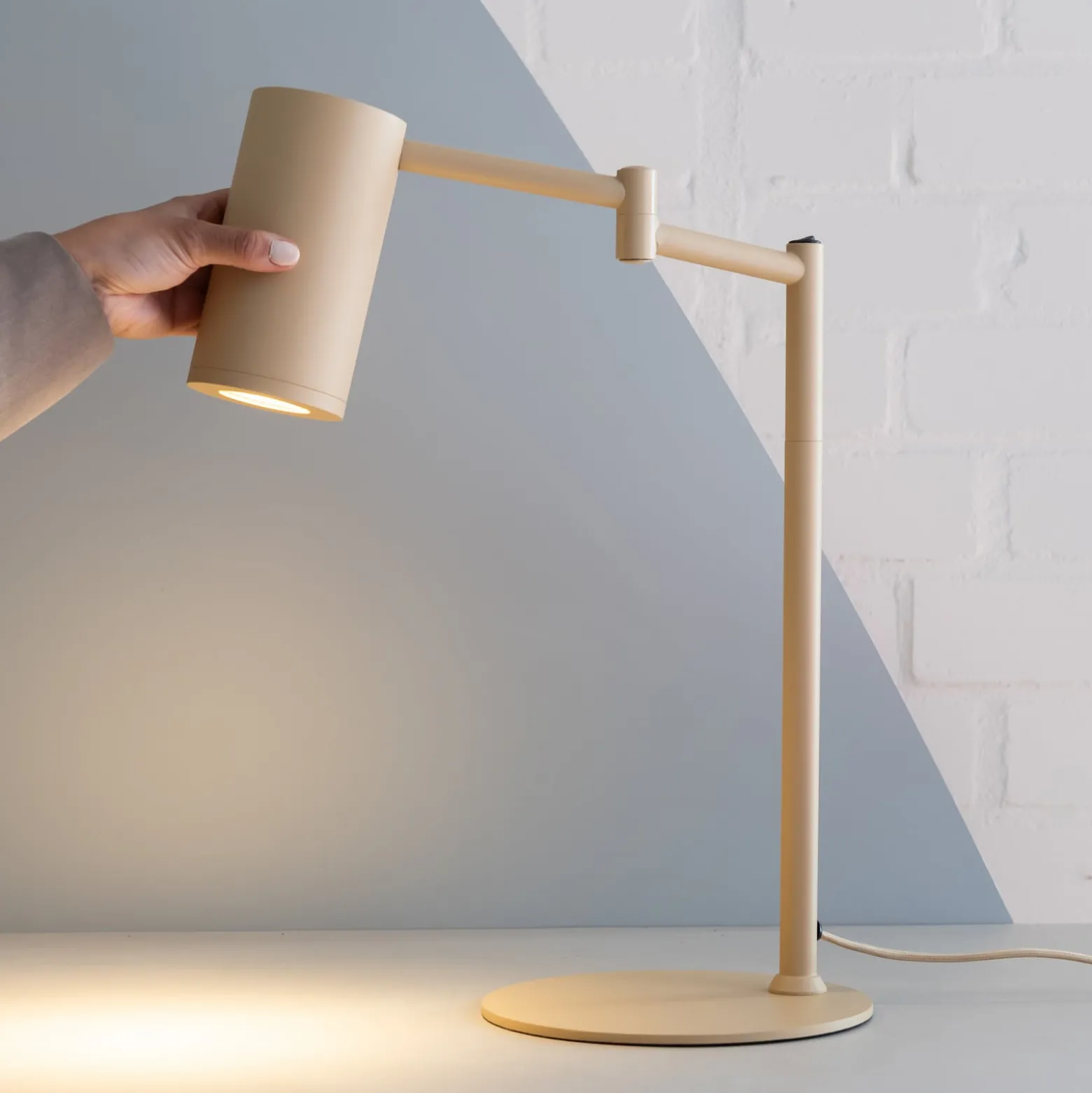IT'S ABOUT ROMI Tischlampe Bilbao, beige, Höhe 48 cm
