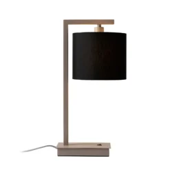 IT'S ABOUT ROMI Tischlampe Boston, schwarz/sandfarben