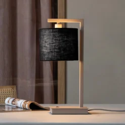 IT'S ABOUT ROMI Tischlampe Boston, schwarz/sandfarben