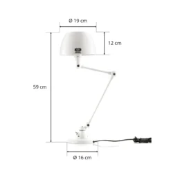 Jieldé Aicler AIC373 Tischleuchte, weiß