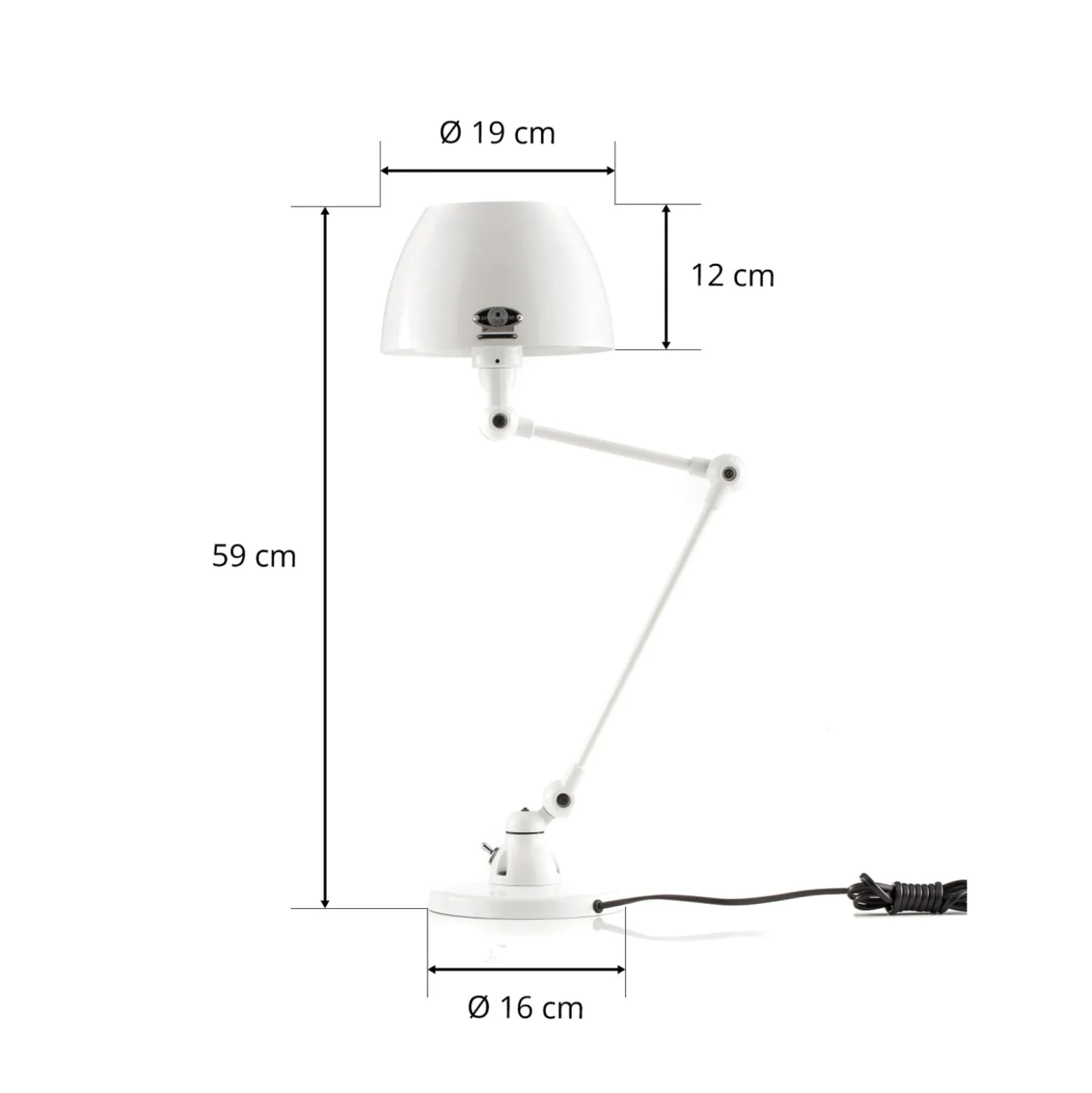 Jieldé Aicler AIC373 Tischleuchte, weiß