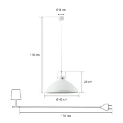 Jieldé Beaumont B360 Hängelampe weiß matt