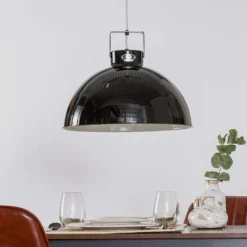 Jieldé Dante D450 Hängeleuchte, schwarz, Ø 45 cm