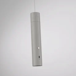 JUST LIGHT. LED-Akku-Hängeleuchte Attach, grau-beige, Eisen