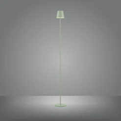 JUST LIGHT. LED-Akku-Stehleuchte Euria, grün, Eisen, IP54