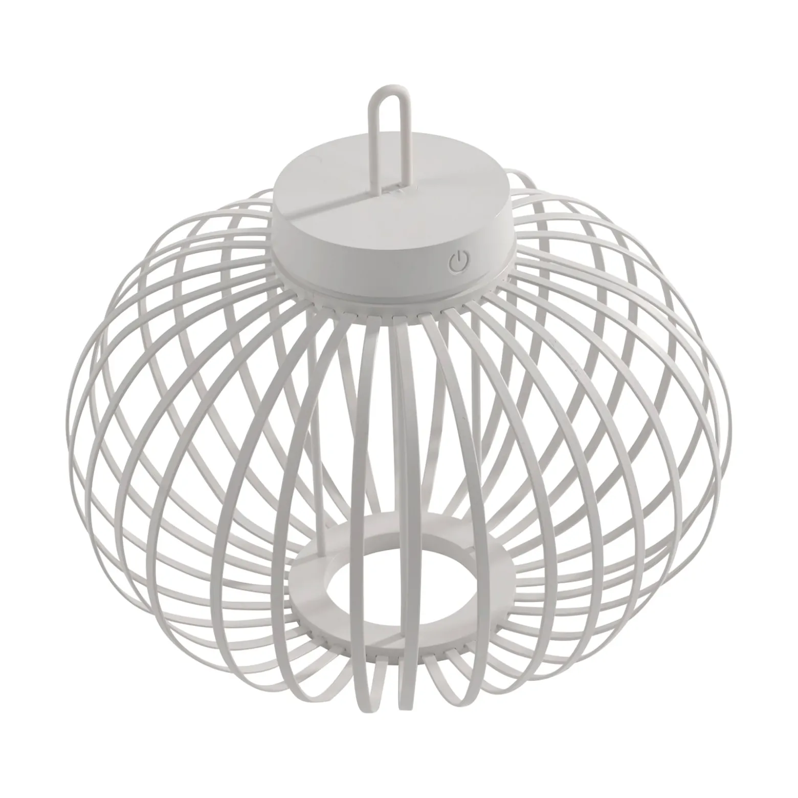 JUST LIGHT. LED-Akku-Tischleuchte Akuba, weiß, 33 cm, Bambus