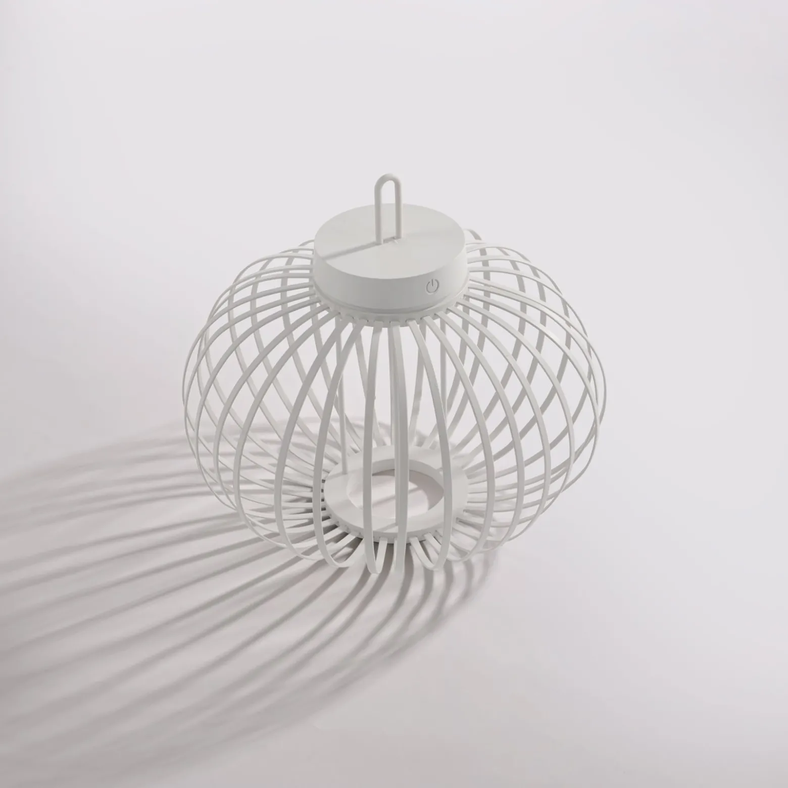 JUST LIGHT. LED-Akku-Tischleuchte Akuba, weiß, 33 cm, Bambus