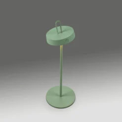 JUST LIGHT. LED-Akku-Tischleuchte Amag, grün, Eisen, IP44