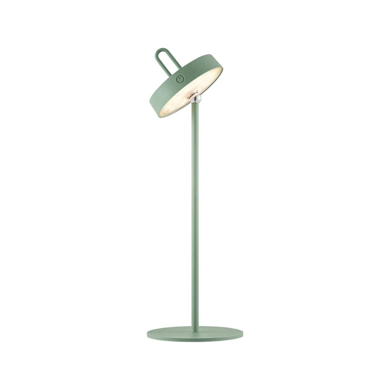 JUST LIGHT. LED-Akku-Tischleuchte Amag, grün, Eisen, IP44