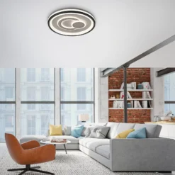 JUST LIGHT. LED-Deckenleuchte Minelli, Ø 50 cm, dimmbar