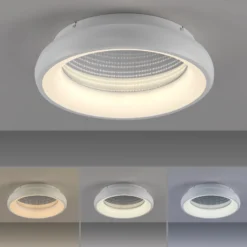 JUST LIGHT. LED-Deckenleuchte Speccio, CCT, Fernbedienung