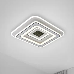 JUST LIGHT. LED-Deckenleuchte Tolago, 49x49 cm, CCT, dimmbar