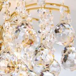 24 Karat vergoldete Deckenleuchte LENNARDA