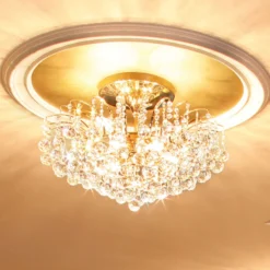 24 Karat vergoldete Deckenleuchte LENNARDA