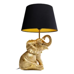 KARE Happy Elefant Tischleuchte mit Schirm