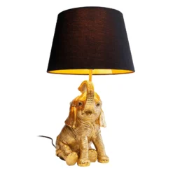 KARE Happy Elefant Tischleuchte mit Schirm
