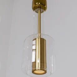 KARE Hängeleuchte Candy Bar, goldfarben, Stahl, Glas, 3-flg.