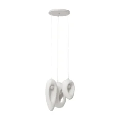 KARE Hängeleuchte Soul Dining, weiß, Gips, 53 cm, G9
