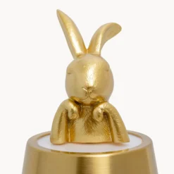 KARE LED-Akkutischleuchte Animal Rabbit, gold, IP54, 29cm