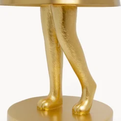 KARE LED-Akkutischleuchte Animal Rabbit, gold, IP54, 29cm