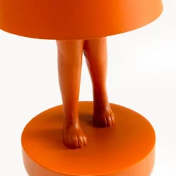 KARE LED-Akkutischleuchte Animal Rabbit, orange, IP54, 29cm