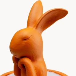 KARE LED-Akkutischleuchte Animal Rabbit, orange, IP54, 29cm