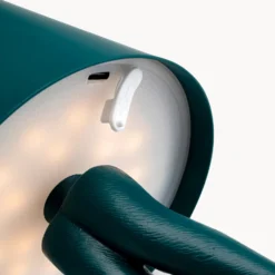 KARE LED-Akkutischleuchte Animal Rabbit, petrol, IP54, 29cm