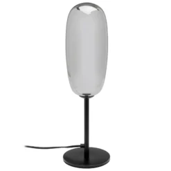 KARE Tischleuchte Columbo, schwarz, Glas, Höhe 39 cm, G9