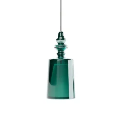 Karman Hängeleuchte Alibaglass Medium, türkis, Ø 18 cm