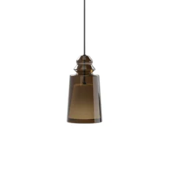 Karman Hängeleuchte Alibaglass Small, bronzefarben, Ø 11 cm