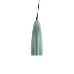 Karman Hängeleuchte Sahara, salbeigrün, Ø 14 cm, Keramik E27