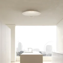 Karman LED-Deckenleuchte BLANCO, Ø 60 cm, weiß, Metall
