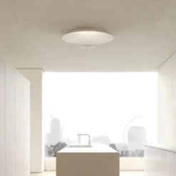 Karman LED-Deckenleuchte BLANCO, Ø 92 cm, weiß, Metall