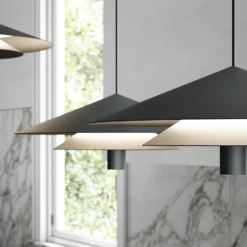 Karman LED-Hängeleuchte ASSO, schwarz, Metall, Ø 42 cm