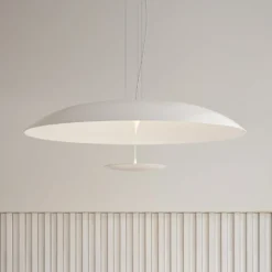 Karman LED-Hängeleuchte BLANCO, Ø 92 cm, weiß, Metall