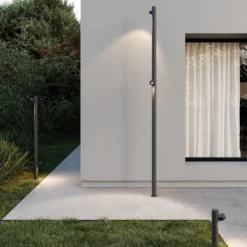 Karman LED-Wegeleuchte Jaco, 30 cm, braun, Aluminium, 1-flg.