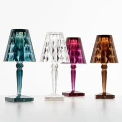 Kartell Big Battery - Tischlampe IP54, cola