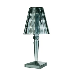 Kartell Big Battery - Tischlampe IP54, hellblau