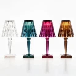 Kartell Big Battery - Tischlampe IP54, hellblau