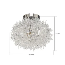Kartell Bloom CW2 LED-Deckenleuchte, 28 cm