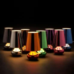 Kartell Cindy LED-Tischleuchte, pink metallic