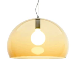 Kartell FL/Y Hängeleuchte, Ø 52 cm, bernstein