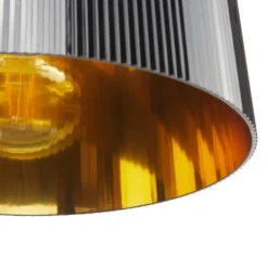 Kartell Gè - LED-Pendellampe, schwarz-golden