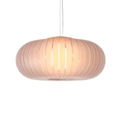 Kartell Hängeleuchte Teresa Frozen, rosa, Ø 50 cm, E27